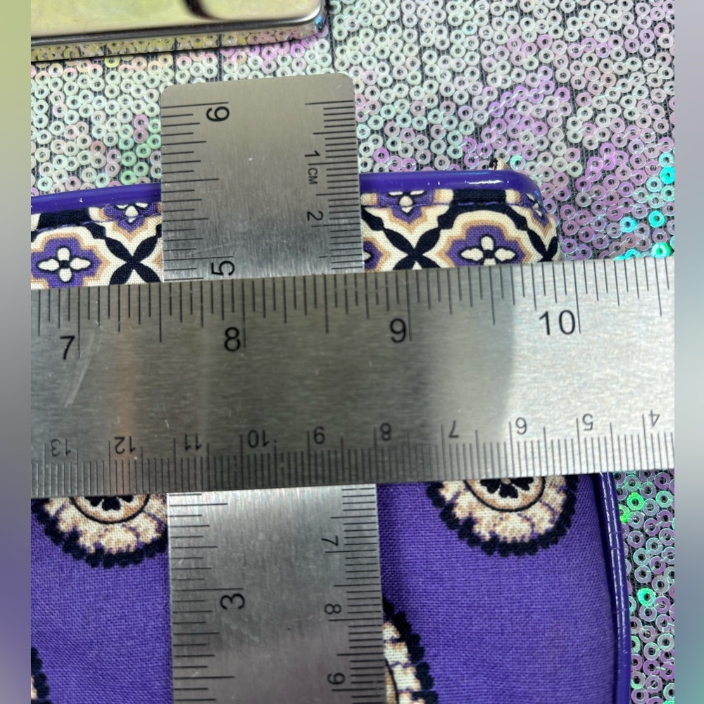 Vera Bradley Purple Paisley Women's Clutch - Picture 4 of 4